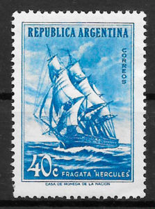 sellos trenes Argentina 1957