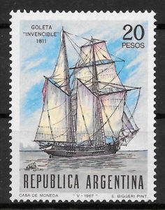 colección sellos transporte Argentina 1967