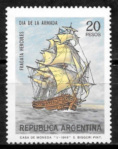 colección sellos transporte Argentina 1970