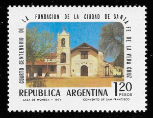 colección sellos arquitectura Argentina 1974