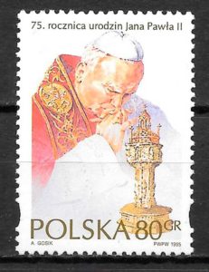 filatelia personalidades Polonia 1995