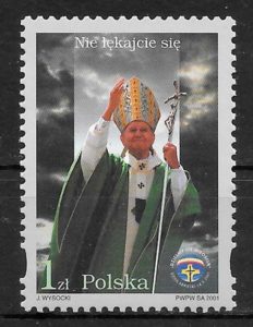 coleccion sellos personalidades Polonia 2001