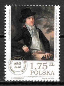 coleccion sellos personalidades Polonia 2015