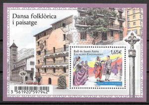 coleccion sellos arquitectura Andorra Francesa 2012